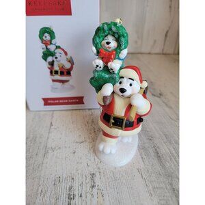 Hallmark polar bear Santa‎ magic member exclusive ornament Xmas